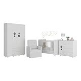 Quarto Completo com Poltrona de Amamentação Pimpolho Multimóveis Mp4073 Branco