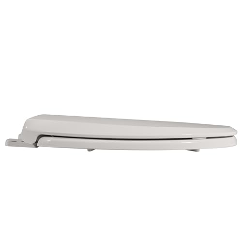 Toilet Seat, Elongated Toilet Seat with Toddler Seat Built in, Potty Training Toilet Seat Elongated Fits Both Adult and Child, with Slow Close and Magnets- Elongated Biscuit