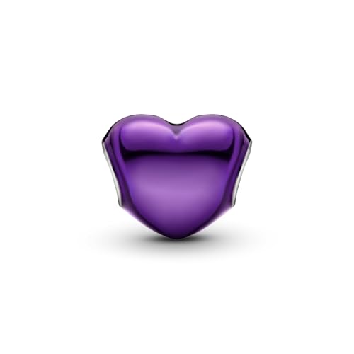 PANDORA Moments Metallic Purple Heart Charm - Sterling Silver Charm with Enamel - Jewelry for Women - Includes Gift Box3