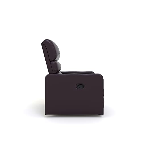 Image of The Couch Cell | Manual Recliner Chair | Leatherette Upholstered Recliner | Single Seater Comfortable Recliner | Premium for Living Room Bedroom Home Seating