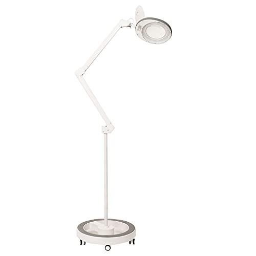 Lupenleuchte Lumeno LED 7215GR mit 127 mm Echtglaslinse