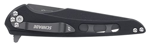 Schrade Delta Class Kinetic BLK Folder 8in with 3.5in AUS-8 Steel Blade and G10 Handle for EDC by Schrade - Image 4