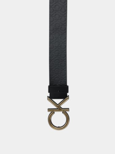 Calvin Klein Store Calvin Klein Textured Black Leather Classic Belt - Image 4