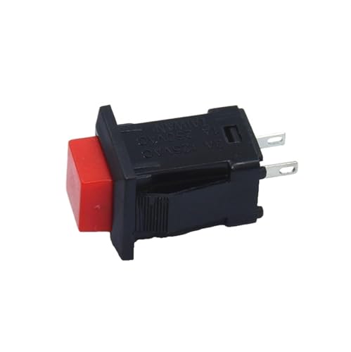 Interrupteur momentané NC DS-429 carré rouge 3A 125VAC bouton-poussoir sans réinitialisation