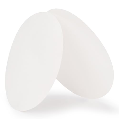 Image of stonylab Quantitative Filter Paper Circles, 85mm Diameter Cellulose Filter Paper with 20 Micron Particle Retention Medium Filtration Speed, Pack of 100 (85mm Diameter)
