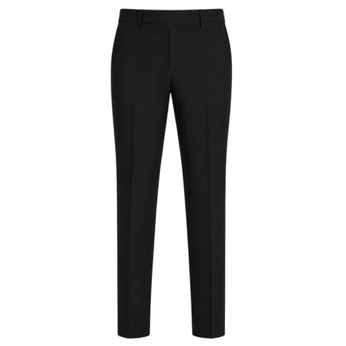 NIYS Boys School Uniform Trousers Pull Up Plain Regular Slim Fit Pants Half Elastic Waist Lightweight Durable School Wear Ages 417 Years (UK Age 4 Years 5 Years Regular Grey Pack of 2)