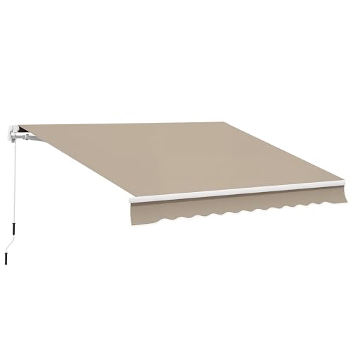 Outsunny Markise Alu-Markise Gelenkarmmarkise Markise 3,95m Sonnenschutz Balkon Beige Outsunny Markise Alu-Markise Gelenkarmmarkise Markise 3,95m Sonnenschutz Balkon Beige