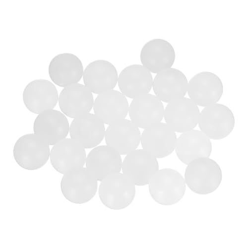 uxcell 25pcs PP Plastic Bearing Balls 15mm Solid Plastic Balls, G2 Precision Bearing Ball Frosted Surface, White