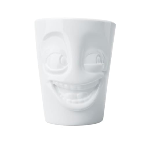 FIFTYEIGHT PRODUCTS Tasses/tasses « Witzig » (porcelaine, 350 ml, blanc, fabriqué en Allemagne)