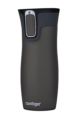 Miniatura 4 de Contigo West Loop Autoseal vaso térmico, vaso aislante de acero inoxidable, termo para café, sin BPA, vaso de viaje antiderrame con tapa de fácil limpieza, mantiene el calor hasta por 5 h, 470 ml
