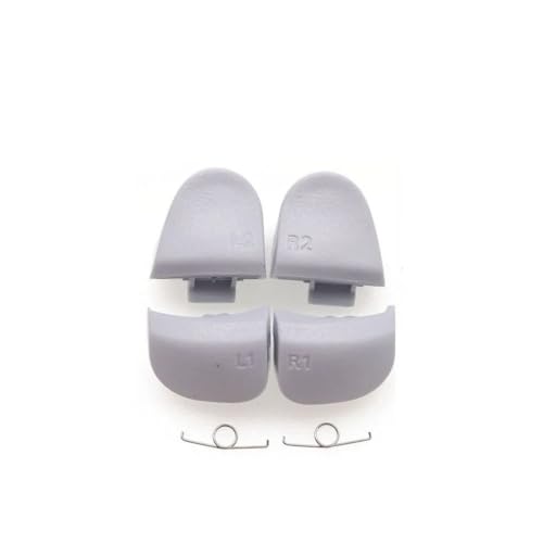 EC Support �݊��i PS5 ���C�����X�R���g���[���[ DualSense �f���A���Z���X BDM-010 L2 R2 �g���K�[ �{�^�� �o�l �X�v�����O ���� ���i �C�� �p�[�c (V2_White)