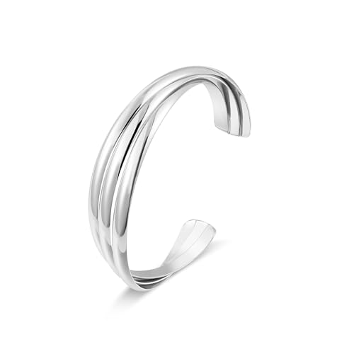 Elegance 11 designs Gold Cuff Bracelet for Women Chunky Adjustable Open Bracelet Wide Bracelets Bangle