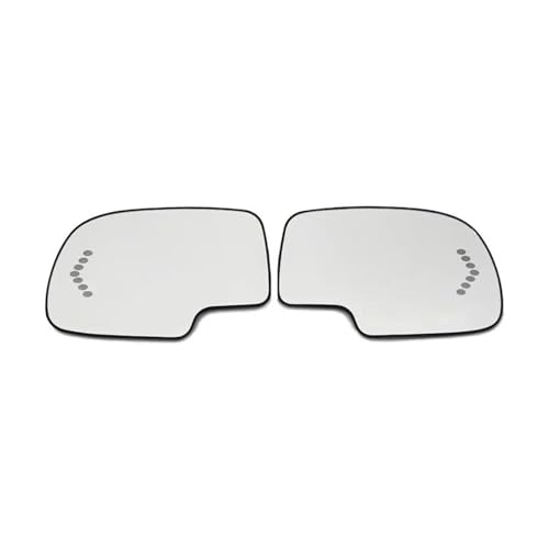 Verre de rétroviseur anti-givre pour Chevy Silverado Tahoe miroir de rechange chauffé paire