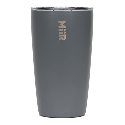 MiiR Tumbler, 12oz Insulated Stainless Steel with Press Fit Slide Lid – Splash Proof Design, Holds Hot & Cold Beverages, Stylish & Functional Cup Holder Compatible