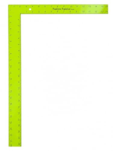 24x16Carpenter Square High Visibility Framing Square Durable 3/32 Steel Easy-to-Read Markings Twelve Twelve Tools.