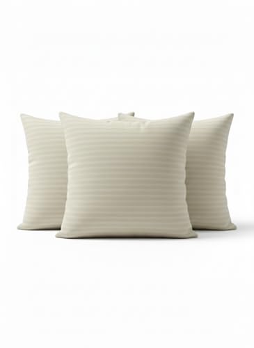 Image of Hotel Quality Premium Fibre Cushions | Cushion 16 inch x 16 inch | Pillow,Cushion,Cushions for, Cushion Pillow,Pillow,Cushions for Bed (Golden Series, 3)