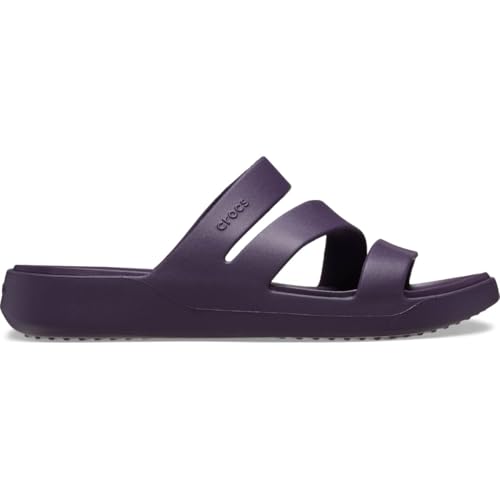 Image of Crocs Getaway Strappy Dark Iris Size 4 UK Women, Dark Iris, 4 UK