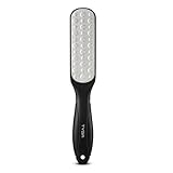 TYGA Lime  pieds double face en acier inoxydable pour pdicure et limination des callosits multidirectionnelle pour enlever la peau dure Lavable Spa et soins de la peau Noir