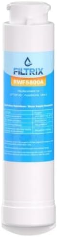 Filtrix RWF5800A Water Filter Replacement Compatible with Frigidaire EPTWFU01 | Carbon Block Filtration | Reduces Chlorine Taste & Odor | Clean Drinking Water & Ice | Easy Install | 1 Pack