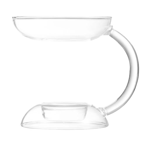 DECHOUS Portacandele in Vetro Borosilicato Alto 11 CM per Oli Essenziali e Lumini Bruciatore Aromatico Decorativo per Casa Bar Matrimoni e Feste