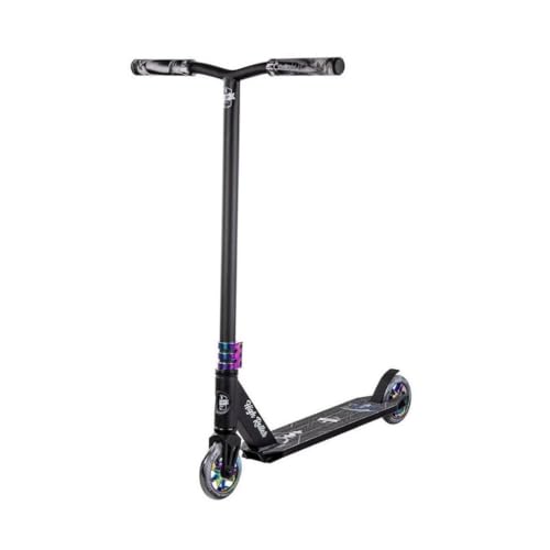 Story Stunt Scooter High Roller | Rodamientos ABEC-9 de alto rendimiento | Manillar de 360° para Freestyle | Aleación de aluminio 6061 duradera (negro-arcoíris)