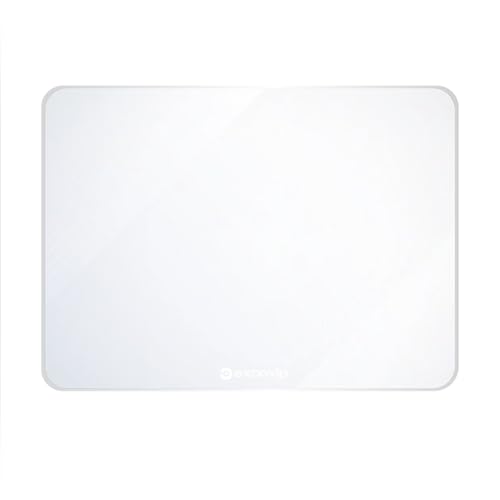excovip ガラス マウスパッド 防水 高速で正確なコントロールマウスパッド | 350*260*3.2mm|高速で正確なコントロール 特殊強化ガラス表面 (クリア) 0090