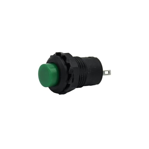 Bouton poussoir 12mm interrupteur momentané vert pour circuit 3A