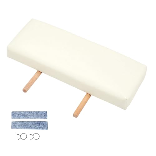 Repose-Pieds Extensible pour Table de Massage 51x19 cm Coussin Noir