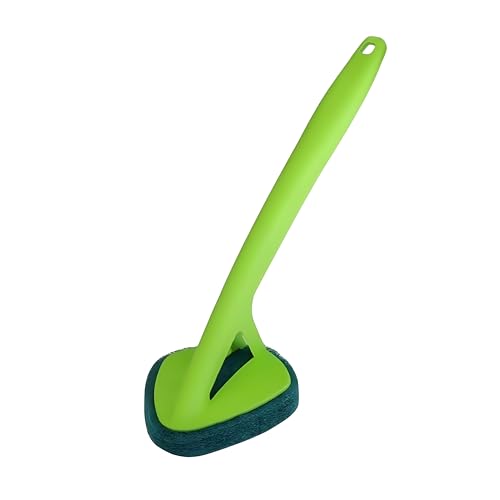 Image of CLEANFIELD Long Handle Tile Scrubber Brush with Sponge - Durable Wall Multipurpose Long Handle for Sink, Tiles & Utensils Bathroom Tile Cleaning Brush with Scrubber (1)