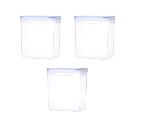 Image of Aristo 213 Lock & Fresh Airtight Food Storage Container, BPA Free, Leakproof & Freezer Safe, Transparent Kitchen Storage Box set of 3-2400 ML