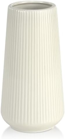 Beige Ceramic Vase, GUKJOB Small Cute Flower ...