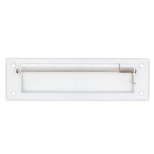 Miniatura 3 de Amig - Bocacartas Buzón Blanco Mod. 1 - Solapa Para Paredes O Puertas - Recogecartas Con Tapa De Acero - 254 X 78 Mm - Medida Boca: 198 X 48 Mm - Color Blanco Mate - Ranura Para Cartas