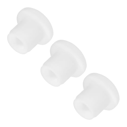 Image of MECCANIXITY 3pcs T-Shaped Silicone Plugs 8.3mm 5 /16 Inch Dia Snap in Plug Hole Seal Cover Round Rubber Stopper for Kitchen Rubber Bulkheads Waterproof Sealing Plugs White