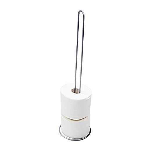 WENKO Portarollos para papel higiénico de reserva, Acero, 14 x 56 x 14 cm, Cromo