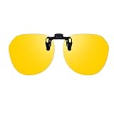 Trysee Night Vision Glasses for Driving Flip Up Clip On Nighttime Glasses with Polarized & UV400 Protection TS-CO-1009
