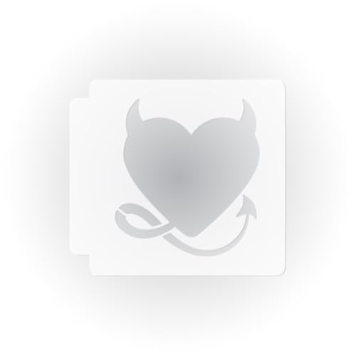 Devil Heart 783-D164 Stencil (4 inch)