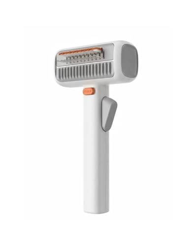 Mrexivo 2-in-1 Pet Grooming Brush for Dogs & Cats, Self-Cleaning Detangling Comb with Deshedding and Dematting Tool, Removes Mats, Tangles & Loose Fur for Long or Short Hair (1pcs)