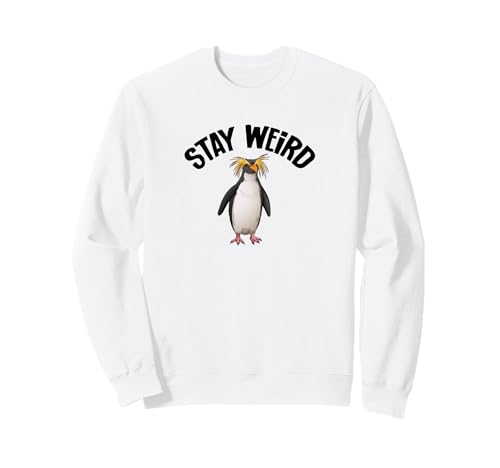 Funny Stay Weird Macaroni Penguin Lover �g���[�i�[
