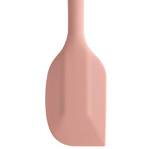 Espátula Reta De Silicone Pão Duro Para Bolo Raspar Mexer Rosa