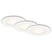 Produktbild Briloner Leuchten - LED Einbauleuchten, 3er Set, Deckenlampen je 6 Watt, je 450 Lumen, 3.000 Kelvin, IP44, Weiß, 115x30mm (DxH) 7053-036