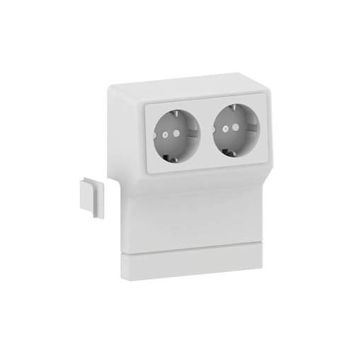 11960 Geräteträger SL-GTduo(Schuko) alpinweiß Geräteträger...