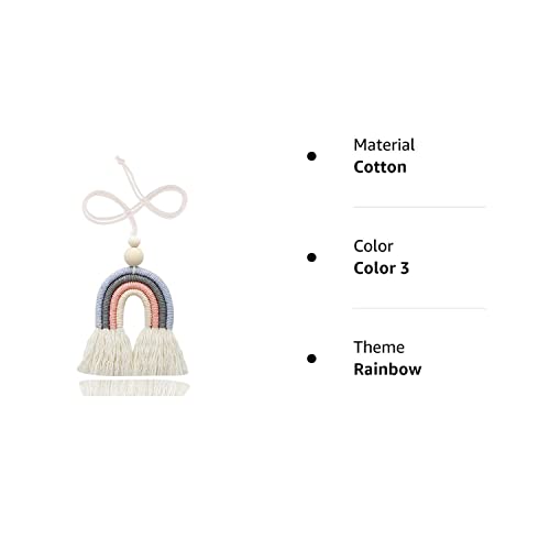 LUTER 1 Pz Macramè Arcobaleno Appeso a Parete