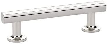 Emtek 86677 Freestone Cabinet Pull Polished Nickel (10" Centers)