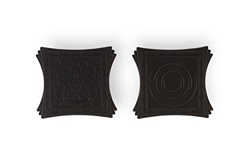 Le Creuset Set 2 Suportes de Silicone Quadrado com Imã Black Onyx