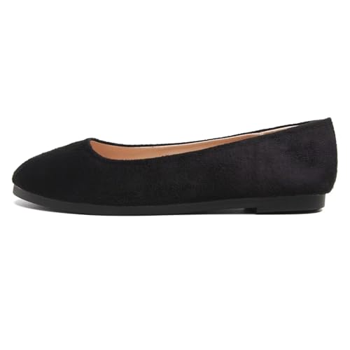 Image of Dear Time Women's Flats Comfortable Slip On Ballet Flats Soft Solid Casual Shoes