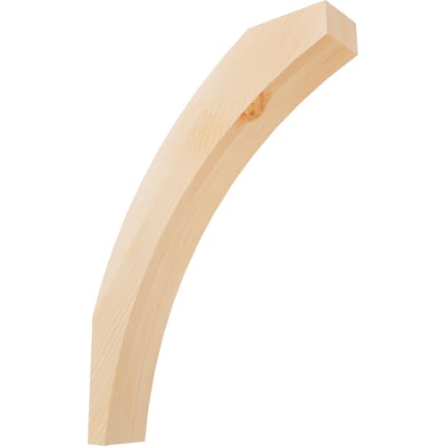 Ekena Millwork BRC04X18X24THR00SDF 3 1/2"W x 18"D x 24"H Thorton Smooth Knee Brace, Douglas Fir
