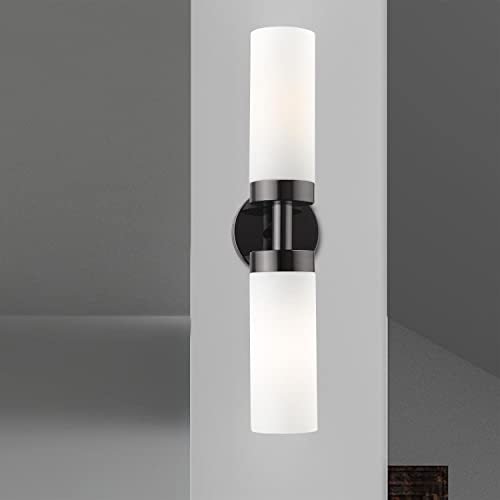 Image of Livex Lighting 15072-46 Aero Wall Sconce, Black Chrome