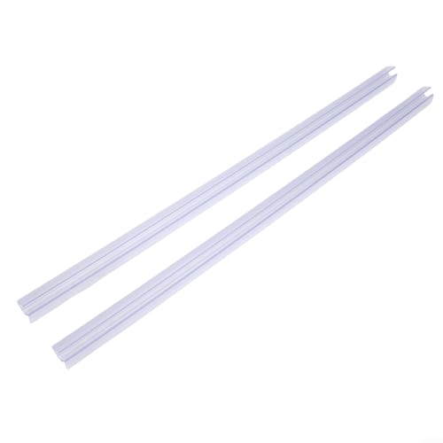 Lot de 2 joints de bas de porte de douche réglables pratiques pour rail de verre sans cadre