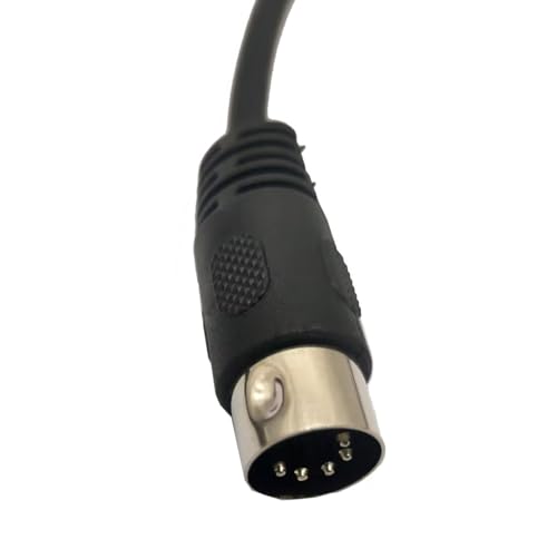 5-Pin DIN MIDI Extension Cable 5-Pin DIN MIDI Male to Female Adapter Extension Cable for MIDI Keyboard Keyboard Synth MIDI Guitar and Other Music Gear(1.5M/5Ft)