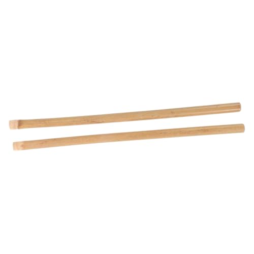 1 Par de Baquetas de Bambú con Grip Antideslizante para Batería y Percusión miniatura 1